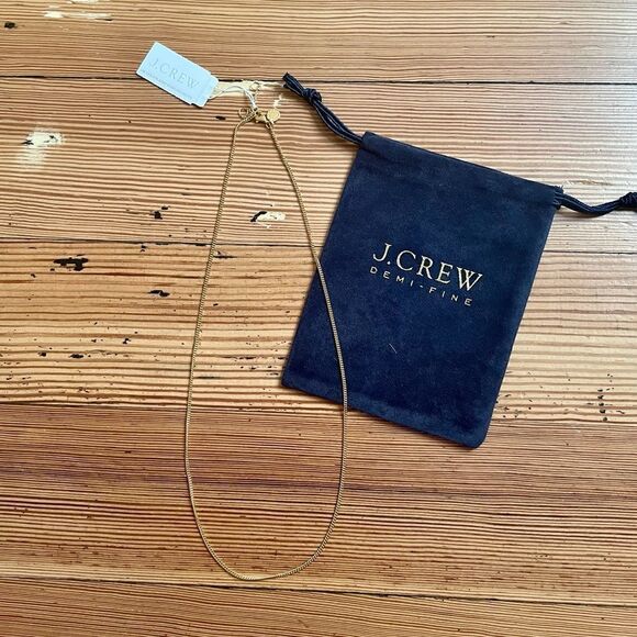 J. Crew Demi-fine 14k gold-plated 20” curb chain necklace. NWT. - Picture 6 of 10
